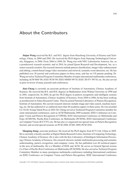 About the Contributors