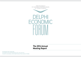 The 2016 Annual Meeting Report