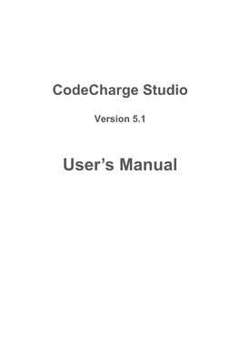 User's Manual