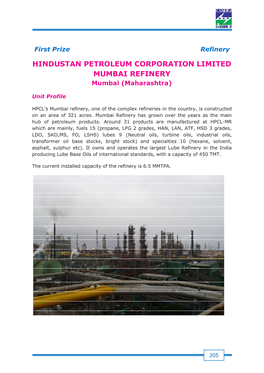 HINDUSTAN PETROLEUM CORPORATION LIMITED MUMBAI REFINERY Mumbai (Maharashtra)