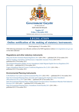 Government Gazette