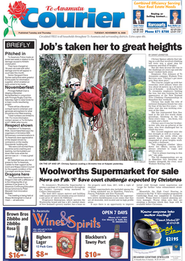 Te Awamutu Courier, Tuesday, November 18, 2008