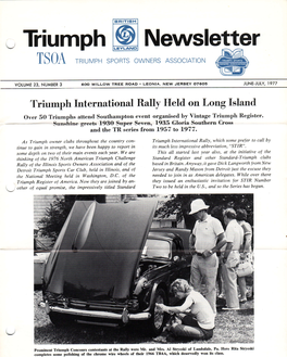 = Triumph Ffi Newsletter