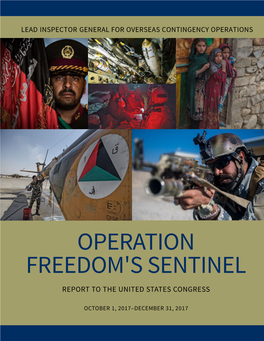 Operation Freedom's Sentinel Report to the United States Congress