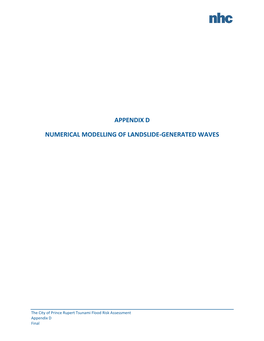 Numerical Modelling of Landslide Generated