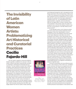 The Invisibility of Latin American Women Artists