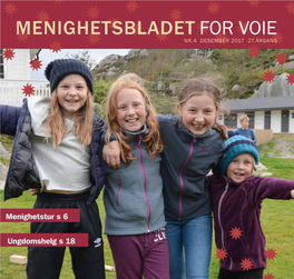 Menighetsbladet for Voie Nr.4 Desember 2017 27.Årgang