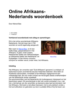 Online Afrikaans- Nederlands Woordenboek
