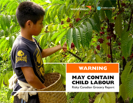 May Contain Child Labour: Risky Canadian Grocery Report | 2