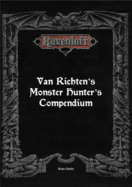 Van Richten's Monster Hunter's Compendium