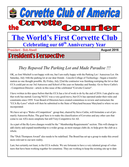 The World's First Corvette Club