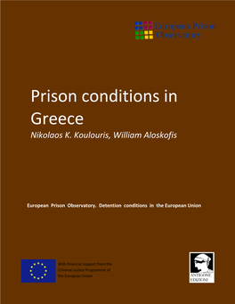 Prison Conditions in Greece Nikolaos K