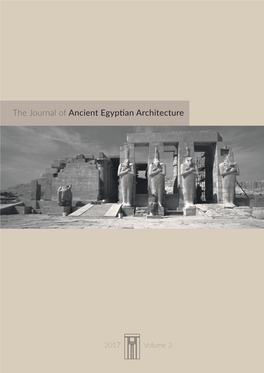 The Journal of Ancient Egyptian Architecture