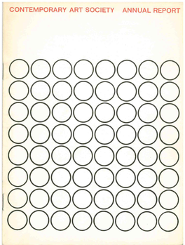 Contemporary Art Society Annual Report 1958-59 the Contemporary Art Society Tate Gallery, Millbank SW1