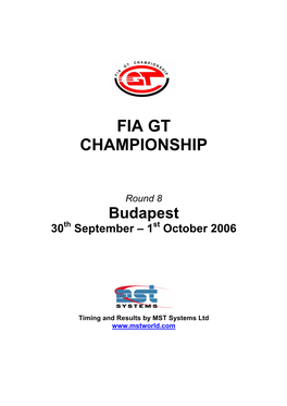 Fia Gt Championship