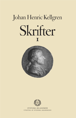 Johan Henric Kellgren · Skrifter 1