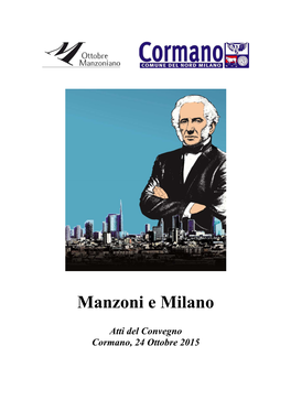 Atti Convegno 2015 Manzoni E Milano