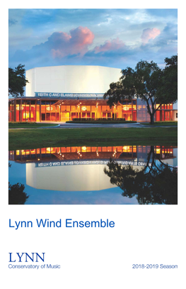2018-2019 Lynn University Wind Ensemble-The Wind Concerto: Movement 2," Crossover Concerti"
