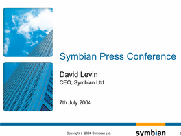 Symbian Press Conference