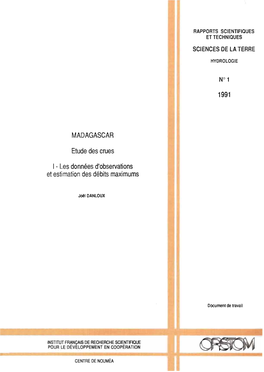 1. Les Données D'observations Et Estimation Des Débits Maximums