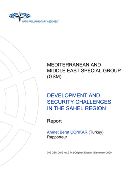 Development and Security Challenges in the Sahel Region