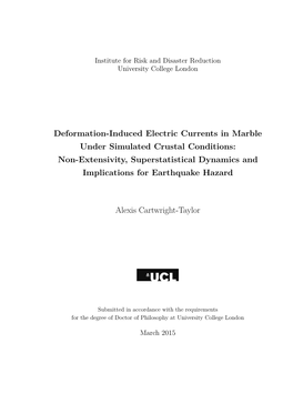 Deformation-Induced Electric Currents in Marble Under Simulated Crustal Conditions: Non-Extensivity, Superstatistical Dynamics and Implications for Earthquake Hazard