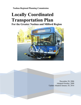 Locally Coordinated Transportation Plan for the Greater Nashua and Milford Region