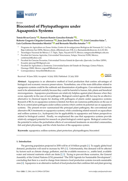 Biocontrol of Phytopathogens Under Aquaponics Systems