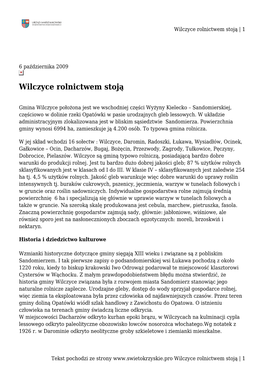 Wilczyce Rolnictwem Stoją | 1