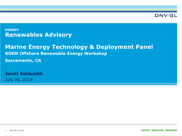 Marine Energy Technology & Development Panel