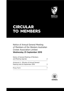 Circular to Members