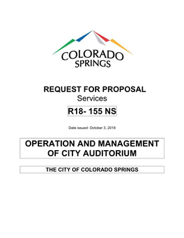 REQUEST for PROPOSAL Services