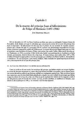 Capítulo 1 De La Muerte Del Príncipe Juan Al Fallecimiento De Felipe El