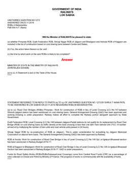 ANSWERED ON:23.11.2016 Robs in Maharashtra Patil Shri A.T