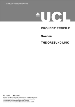 Project Profile: Sweden, the Oresund Link