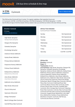 236 Bus Time Schedule & Line Route