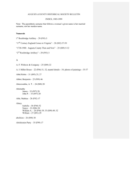 ACHS-Bulletin-Index-1985-1999