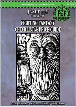 Fighting Fantasy Collector Checklist & Price Guide 2017 V17