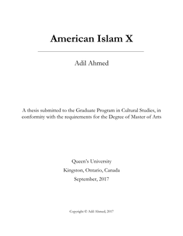 American Islam X