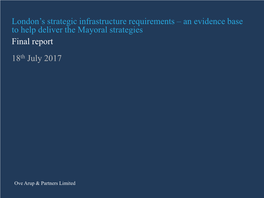 London's Strategic Infrastructure Requirements