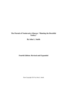 "The Pursuit of Noninvasive Glucose: "Hunting the Deceitful Turkey""