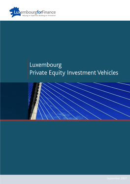 Luxembourg Private Equity Investment Vehicles