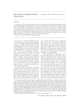 Revision of Dracontium (Araceae)