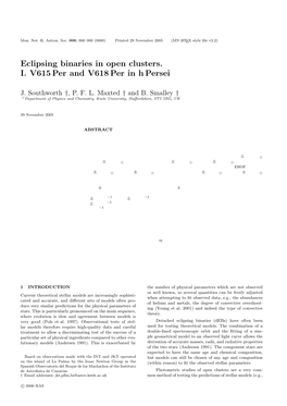 Eclipsing Binaries in Open Clusters. I. V615 Per and V618 Per in H Persei ?