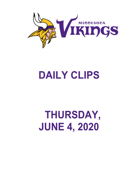 Daily Clips Thursday, June 4, 2020