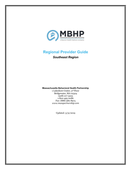 Regional Provider Guide Southeast Region