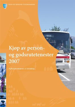 Kjøp Av Person- Og Godsrutetenester 2007