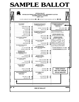 Republican Sample Ballot