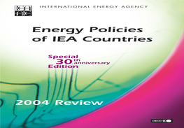 Energy Policies of IEA Countries – 2003 Review