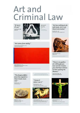 Art and Criminal Law